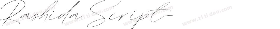 Rashida Script字体转换
